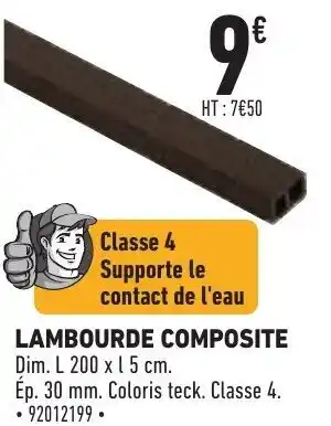Brico Cash Lambourde Composite offre