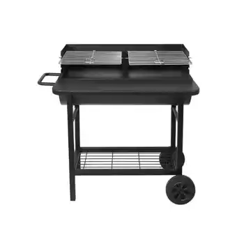 Brico Cash Barbecue charbon de bois 2 grilles alabama noir acier inoxydable offre