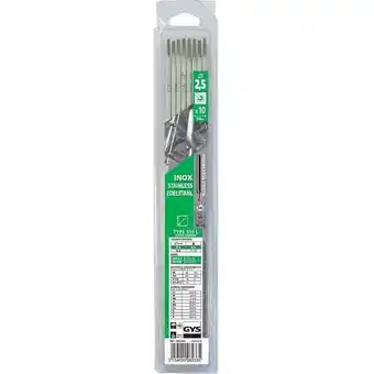 10 électrodes inox 316l Þ 2,5 mm gys 082335