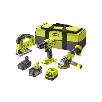 Bricorama Pack ryobi 3 outils 18v oneplus - 2 batteries 4,0ah - 2.0ah - 1 chargeur - rck183a-242s offre