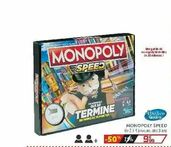 Gifi Monopoly Speed Hasbro Gaming offre