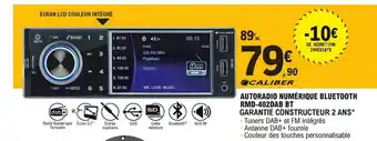 E.Leclerc L'Auto Autoradio Numérique Bluetooth Rmd-402dab Bt Caliber offre