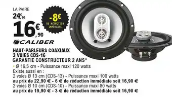 Haut-parleurs Coaxiaux 3 Voies Cds-16 Caliber