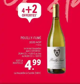 Lidl Pouilly-fumé 2020 Aop offre