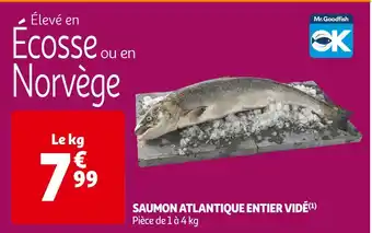 Auchan Supermarché Mr. goodfissh saumon atlantique entier vidé offre
