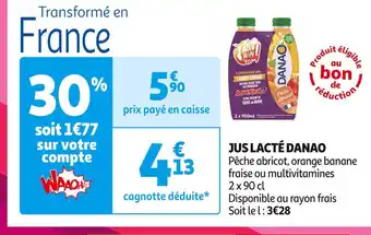Auchan Supermarché Danao jus lacté offre
