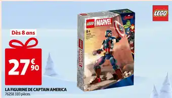 Auchan Supermarché Lego la figurine de captain america offre