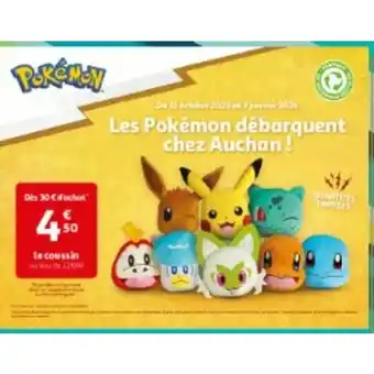 Auchan Ens spend and get pokemon offre