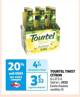 Auchan Supermarché Tourtel twist citron offre