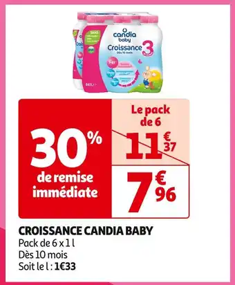 Auchan Supermarché Candia baby croissance candia baby offre