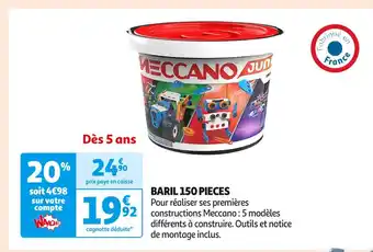 Meccano baril 150 pieces
