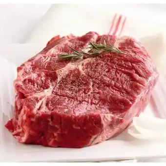 Auchan Viande bovine : basse côte** avec os offre