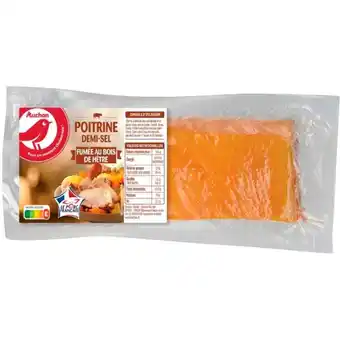 Auchan Poitrine fumée demi-sel auchan offre