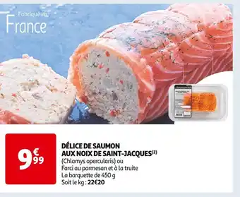 Auchan Supermarché Délice de saumon aux noix de saint-jacques offre