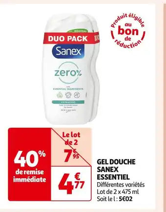 Sanex gel douche essentiel