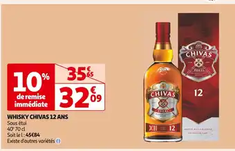 Auchan Supermarché Chivas whisky 12 ans offre