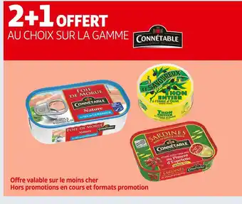 Connétable 2+1 offert au choix sur la gamme connétable