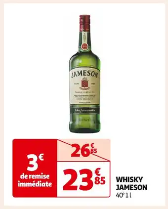 Auchan Supermarché Jameson whisky offre