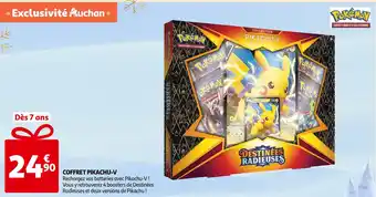 Auchan Supermarché Pokémon coffret pikachu-v offre