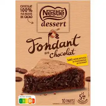 Auchan Préparation gateau fondant au chocolat nestle dessert offre