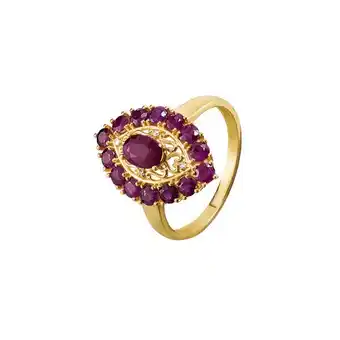 Auchan Bague or 750 millièmes, saphirs ou rubis et diamants offre
