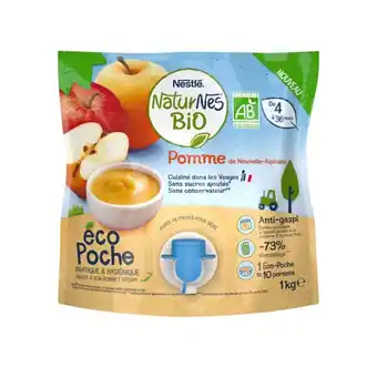 Auchan Écopoche fruits naturnes bio nestlé offre