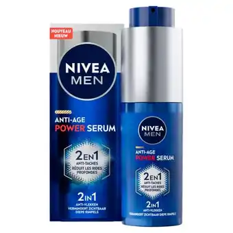 Auchan Sérum visage power anti-age nivea men hyaluron & luminous offre