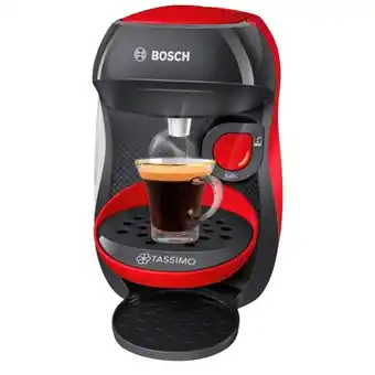 Auchan Cafetière à dosettes tas1003 rouge offre