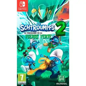 Auchan Le jeu switch les schtroumpfs 2 : le prisonnier de la pierre verte offre