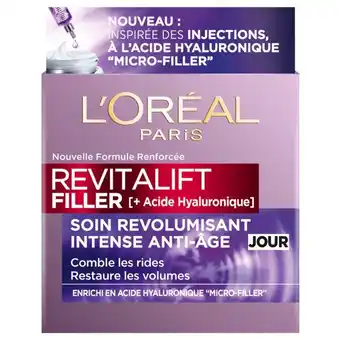 Auchan Soin revolumisant anti-age jour revitalift filler l'oreal offre