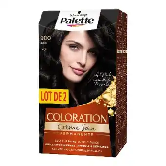 Auchan Palette coloration offre