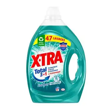 Auchan Lessive liquide fraîcheur et anti-odeurs x-tra total offre