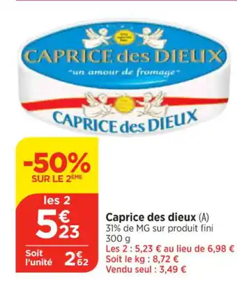 Maximarché Caprice des dieux offre