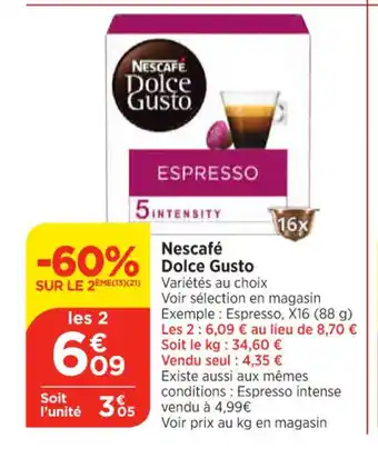 Maximarché NESCAFE Dolce Gusto offre