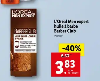 L'oréal Men Expert Huile a Barbe Barber Club