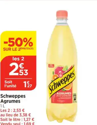 Maximarché Schweppes Agrumes offre