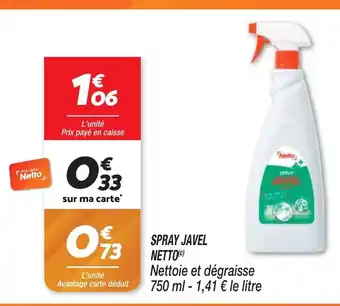 Netto SPRAY JAVEL NETTO offre