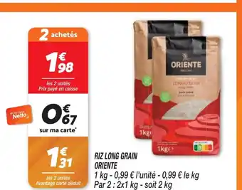 Netto RIZ LONG GRAIN ORIENTE offre