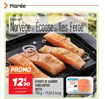 Netto 6 PAVÉS DE SAUMON offre