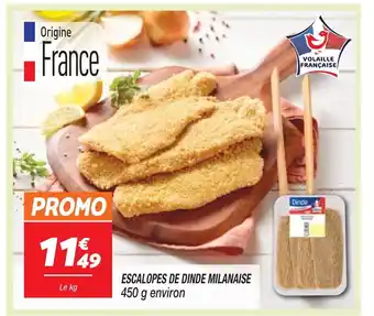 Netto ESCALOPES DE DINDE MILANAISE offre
