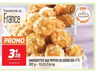 Netto CHOUQUETTES AUX PÉPITES DE SUCRE X25 offre