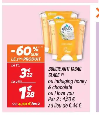 Netto BOUGIE ANTI TABAC GLADE offre