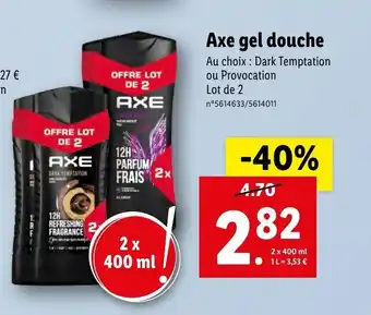 Lidl Axe Gel Douche offre