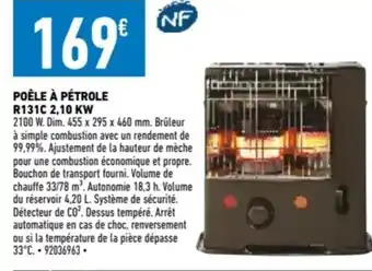 Brico Cash POÊLES À PÉTROLE offre