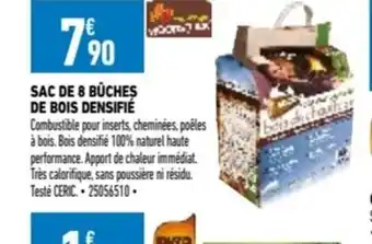 Brico Cash SAC DE 8 BUCHES DE BOIS DENSIFIÉ offre