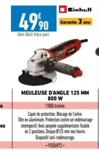 Brico Cash MEULEUSE D'ANGLE 125 MM 800 W offre