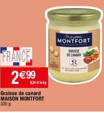 Graisse de canard MAISON MONTFORT