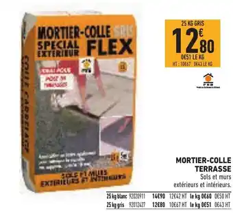 Brico Cash Mortier-Colle Terrasse offre