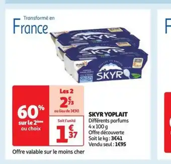 Auchan Supermarché SKYR YOPLAIT offre