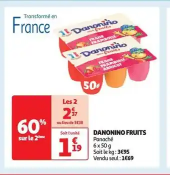 Auchan Supermarché DANONINO FRUITS offre